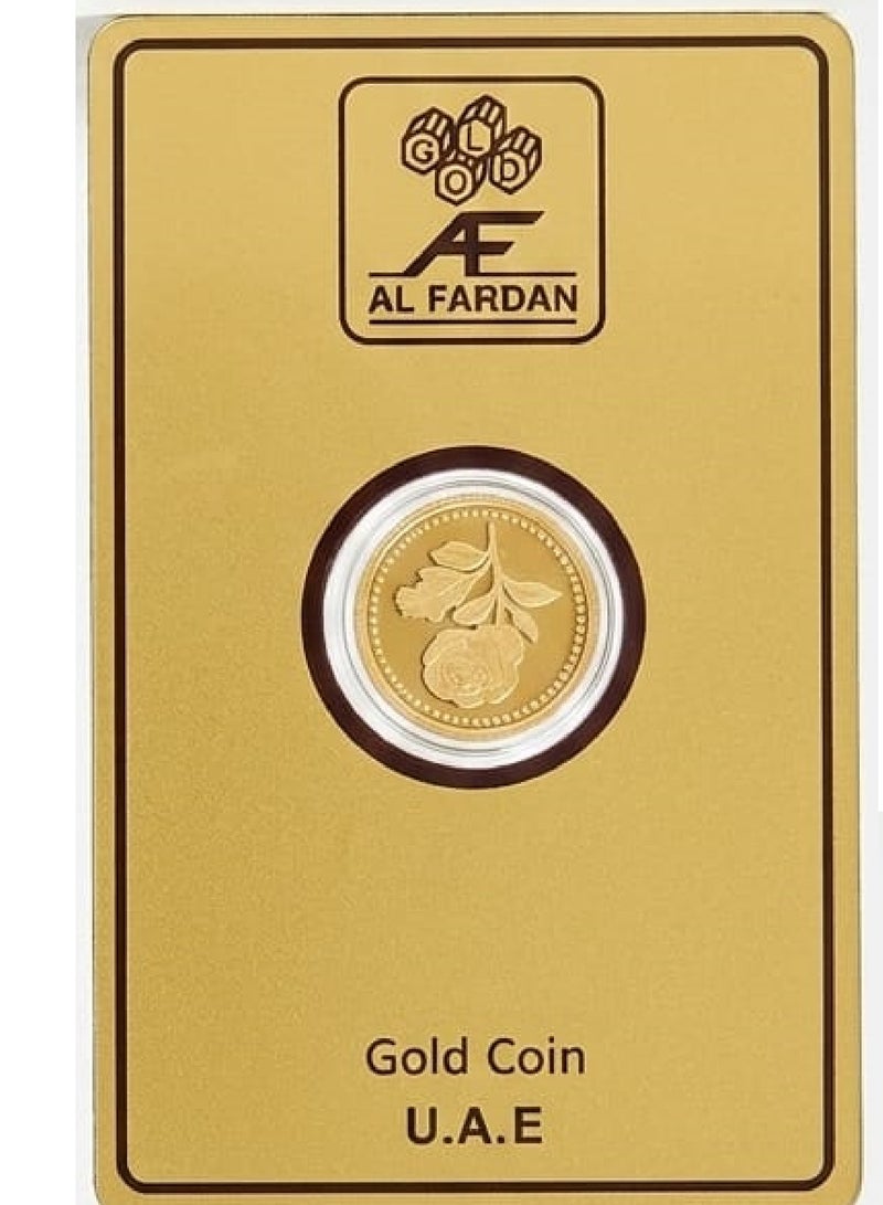 Al Fardan 24K Gold Coin 2 Grams – 999.9 Purity UAE Design | Guru Jewellers - Image 1