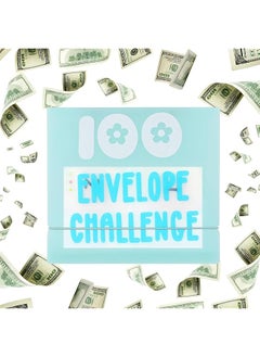 erorex 100 Day Savings Challenge Binder Envelope Challenge Binder Saving Money Challenge Book 100 Day Challenge Money Saving Binder For Lovers To Save $5 050 7 Inch X6.5 Inch  - Image 3