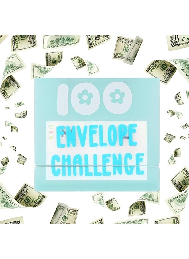 erorex - 100 Day Savings Challenge Binder Envelope Challenge Binder Saving Money Challenge Book 100 Day Challenge Money Saving Binder For Lovers To Save $5 050 7 Inch X6.5 Inch - Image 1