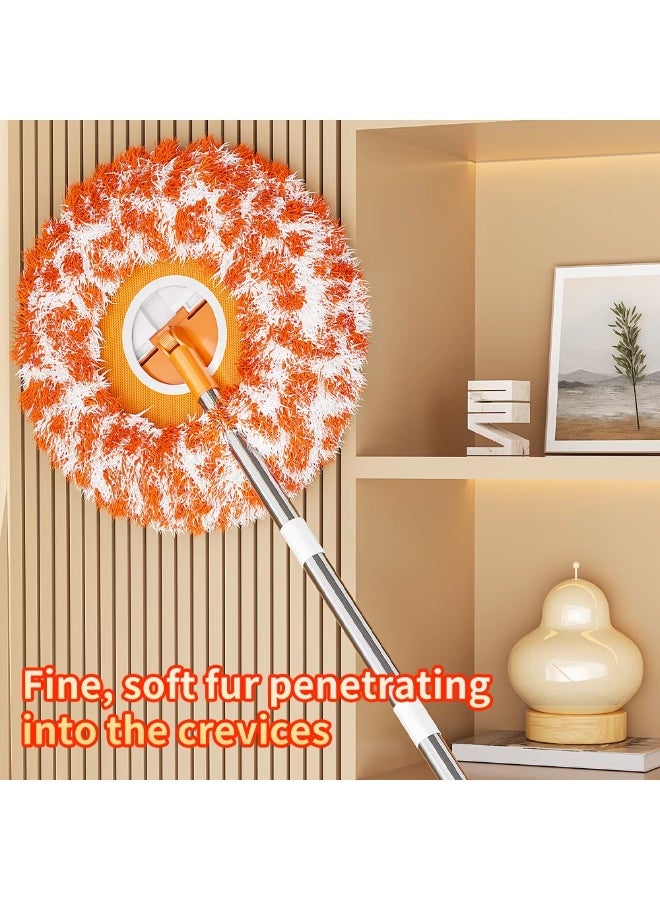 Extra-Long Refillable Dusters with Extendable Handle for Bendable Microfiber Head Washable Ceiling Fan Duster High Ceilings - Image 5