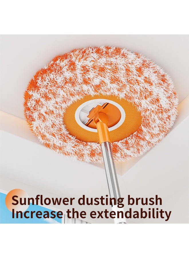 Extra-Long Refillable Dusters with Extendable Handle for Bendable Microfiber Head Washable Ceiling Fan Duster High Ceilings - Image 4