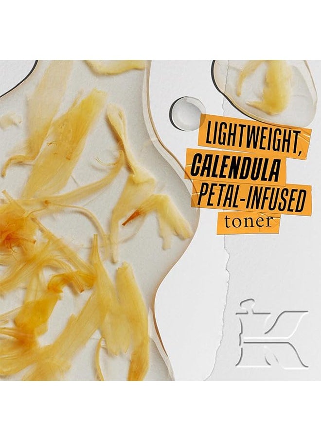 Kiehl's Calendula Herbal Extract Toner Alcohol Free 40ml, Made with Whole Flowers and Pure Extracts, for A Normal to Oily Skin Type, Visibly Reduces Redness and Oil, Improves Skin Texture  - Image 4
