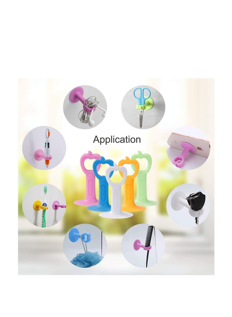 كابتن تيك Silicone Door Stopper Anti Collision Doorknob Stopper Punch-Free Mute Door Suction Handle Knob Protector Silicone Bumper Crash Pads for Protecting The Wall 10 Pieces - Image 5