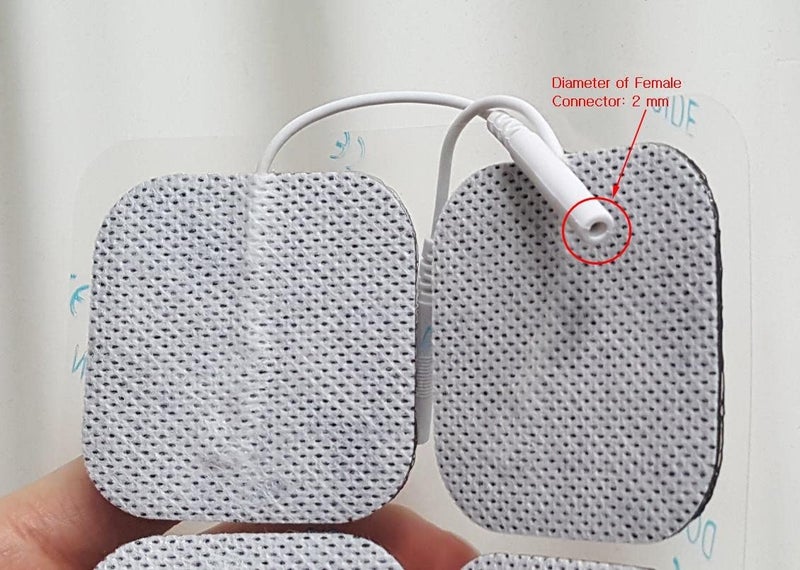 KS Premium TENS/EMS Unit 40 Electrode Pads 2"x2" in. Reusable Self Stick Gel Carbon Electrodes - Image 3