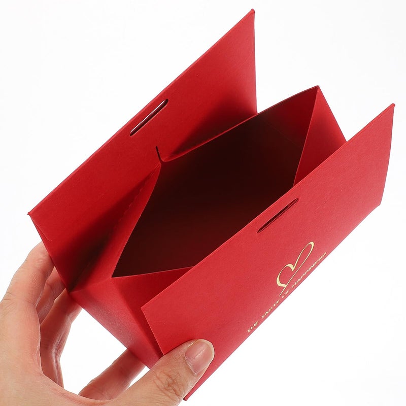 Small Red Triangular Paper Candy Boxes 20pcs For Wedding Valentine Day Favors Packaging - Image 5