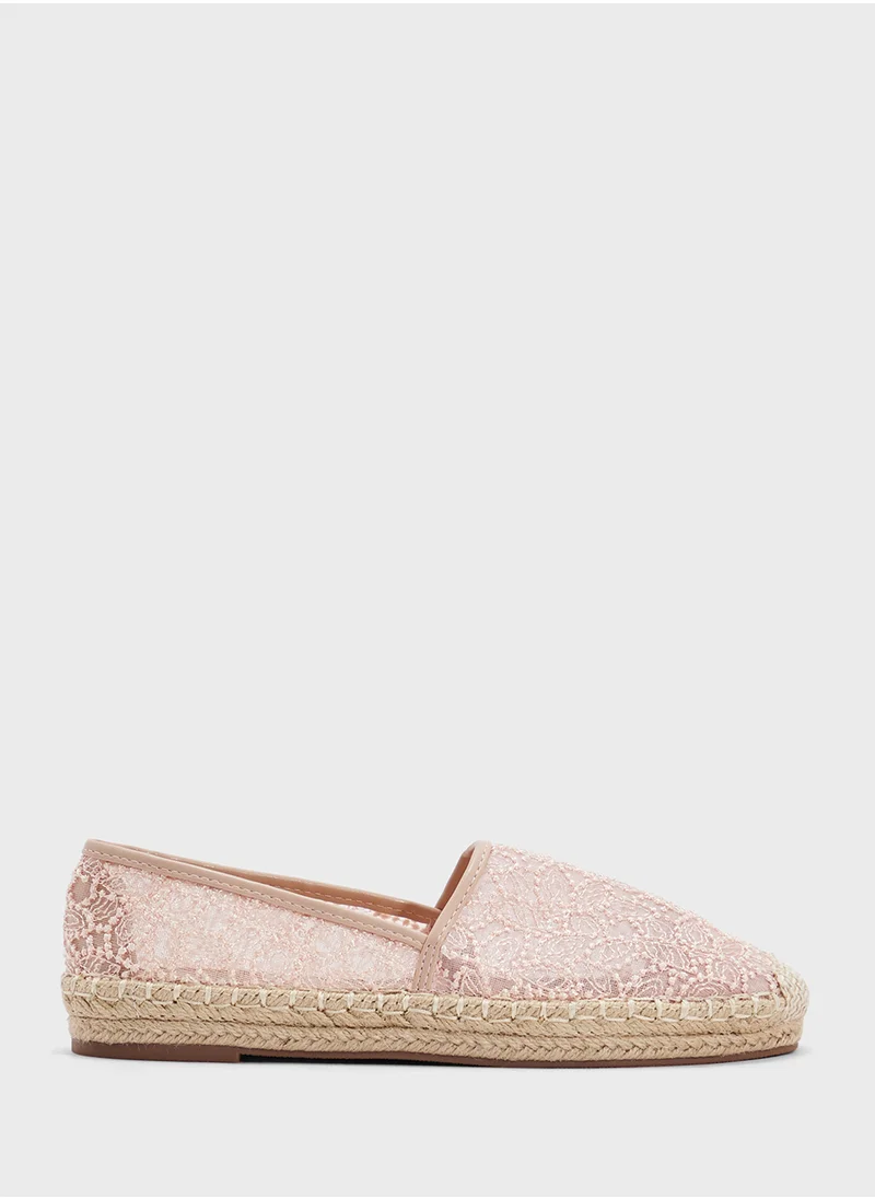 جينجر Lace Espadrille