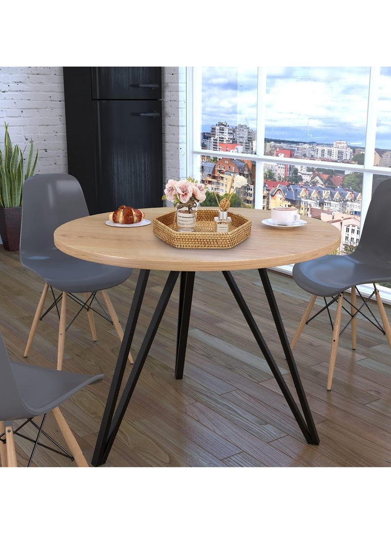 SYOSI Natural Wicker Serving Tray, Hand-woven Rattan Organizer Tray with Handle, Fruit Bread Food Serving Tray, Home Decor Tray for Keys, Jewelry, Fruit, Bread - Image 5