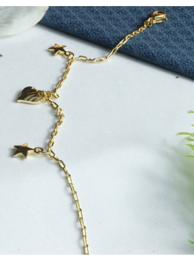 R-A48 سوارة نسائية عصرية مطلية بالذهب عيار 21 - Image 2