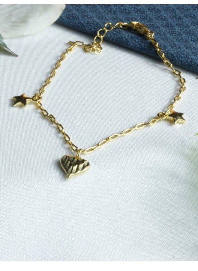 R-A48 سوارة نسائية عصرية مطلية بالذهب عيار 21 - Image 1