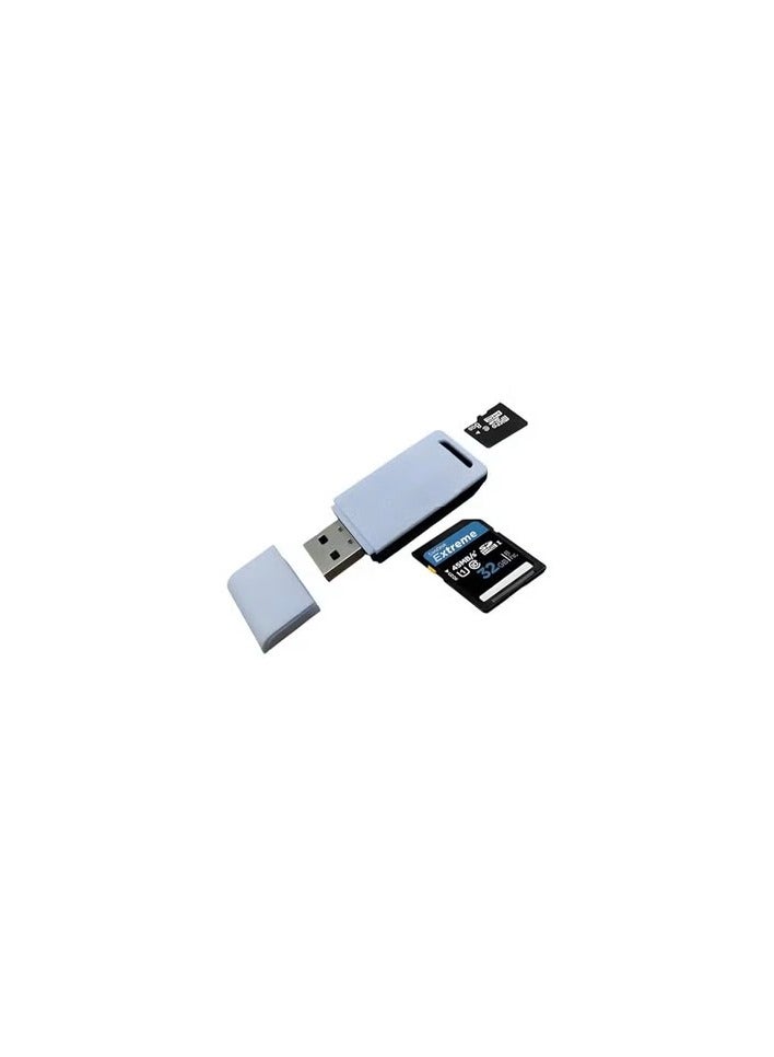 2-in-1 Memory Card Reader – Supports T-Flash & SD Cards, High-Speed Transfer! 