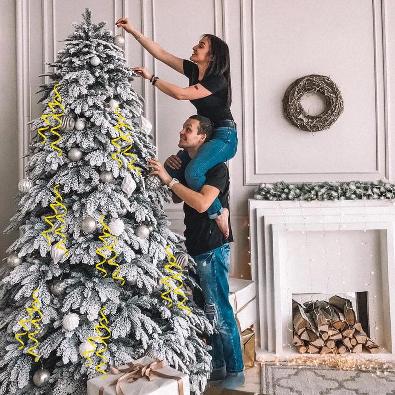 TONIFUL 500 Yards Curling Ribbon-Balloon Ribbon-Balloon String for Art&Craft Decor,Gift Wrapping,Ribbons and Bows for Christmas New Year Birthday Gifts Graduation Supplies (Yellow) - Image 5