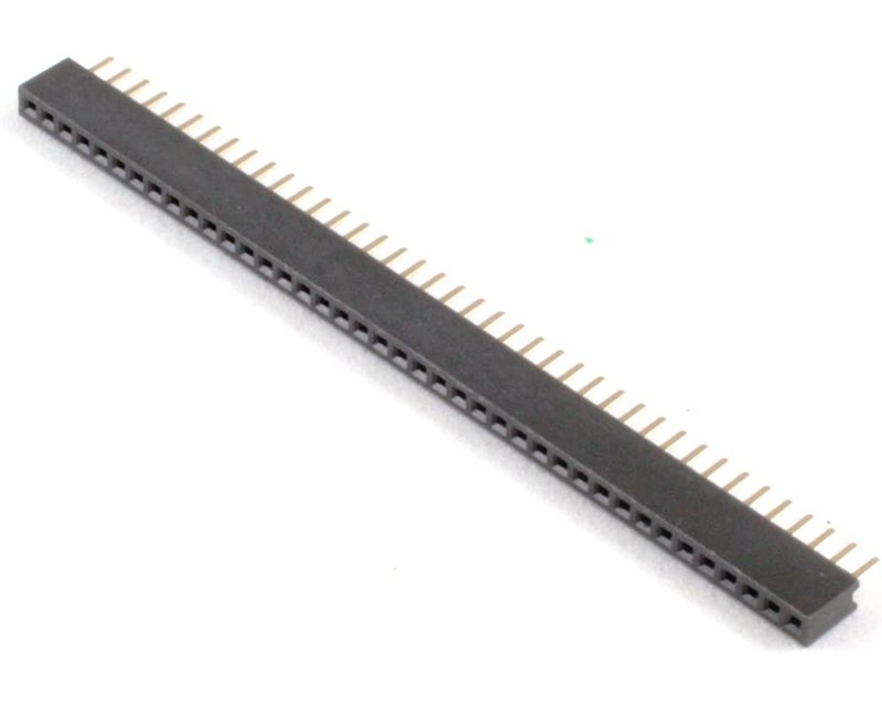 (Qty 5) Proto-Advantage HDR127MET40F-G-V-TH 1.27 mm 40 pin Vertical Female Header Through Hole Gold