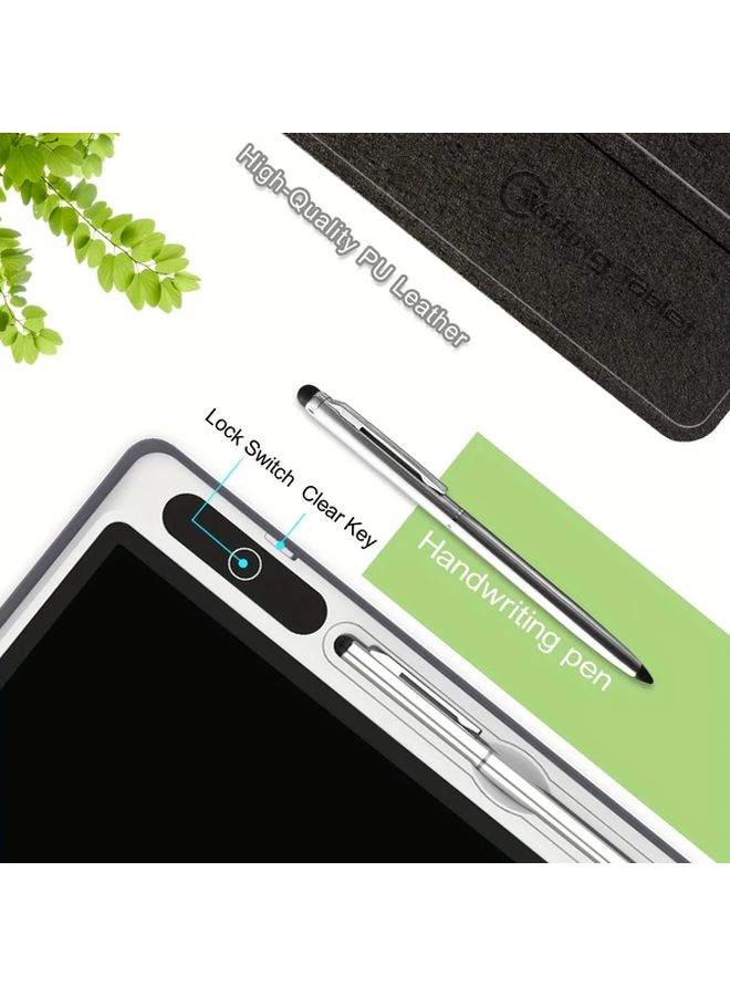 Portable LCD Electronic Notebook with Protective Case Reusable Handwriting Tablet Black Battery Powered Digital Notepad - Image 3