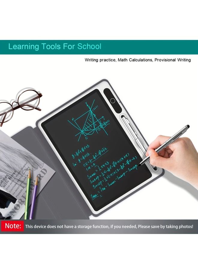 Portable LCD Electronic Notebook with Protective Case Reusable Handwriting Tablet Black Battery Powered Digital Notepad - Image 4
