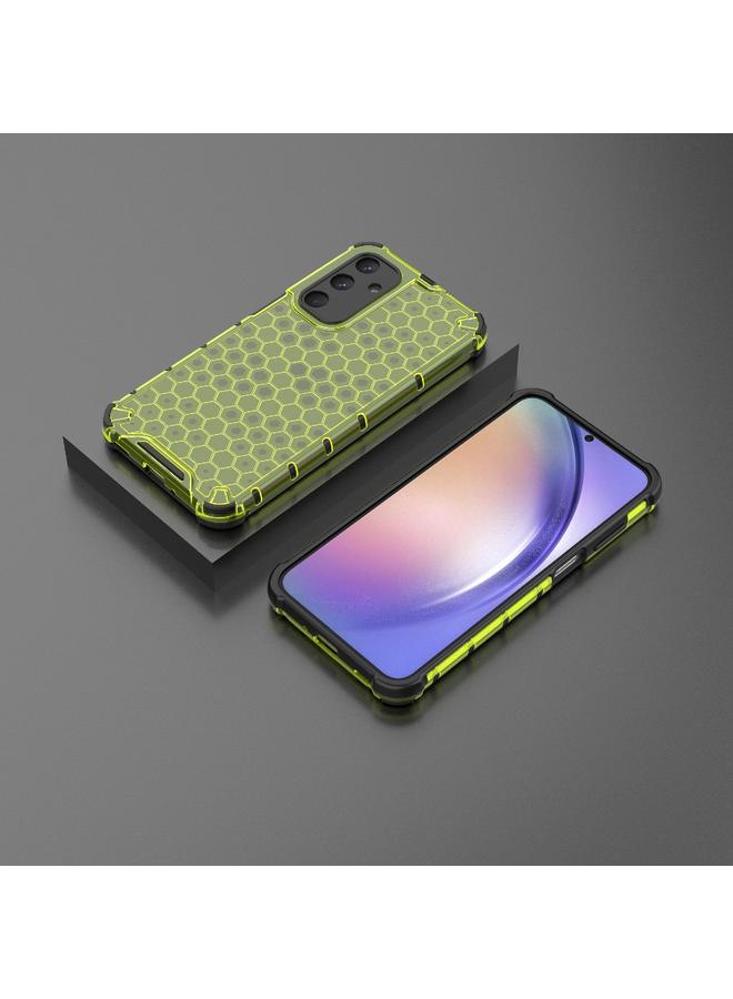 S-TOP Case For Samsung Galaxy M35 5G Shockproof Honeycomb PC + TPU Protective Phone Case - Image 2