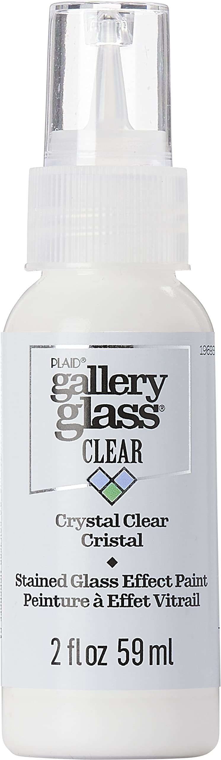 Gallery Glass Crystal Clear Stained Glass 2 fl oz Brilliant Smooth Finish Paint Perfect for Easy to Apply DIY Arts and Crafts 19693