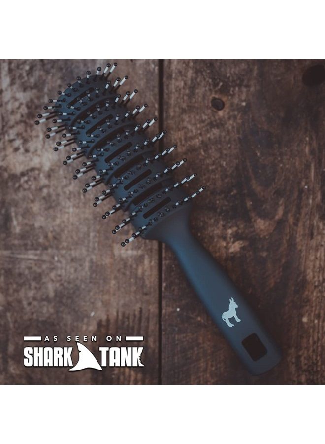 Pete & Pedro Ball Tipped 10 Row Vented Hair Brush For Men & Women | Great For Airflow To Blow Dry, Style & Detangle All Hair Types | Anti-Static, Soft Bristles, Fast Drying | As Seen on Shark Tank - Image 2