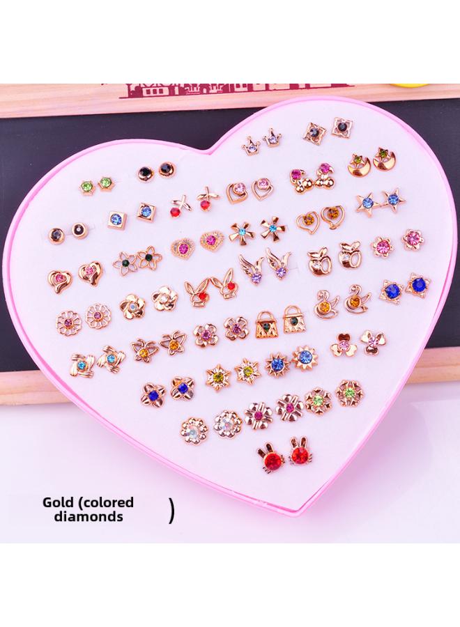 Temperament Love Earrings Earrings Women Earrings Suit Stall Jewelry Stall Plastic Resin 