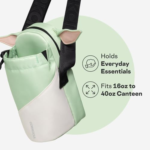 Corkcicle Crossbody Water Bottle Sling Bag - Adjustable Strap - Padded Interior Pocket - Fits 16 oz to 40 oz Tumblers - Summer Drinkware Gift - Grogu - Image 3