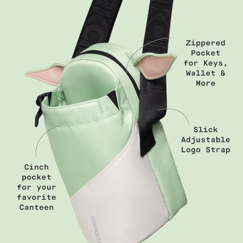 Corkcicle Crossbody Water Bottle Sling Bag - Adjustable Strap - Padded Interior Pocket - Fits 16 oz to 40 oz Tumblers - Summer Drinkware Gift - Grogu - Image 4