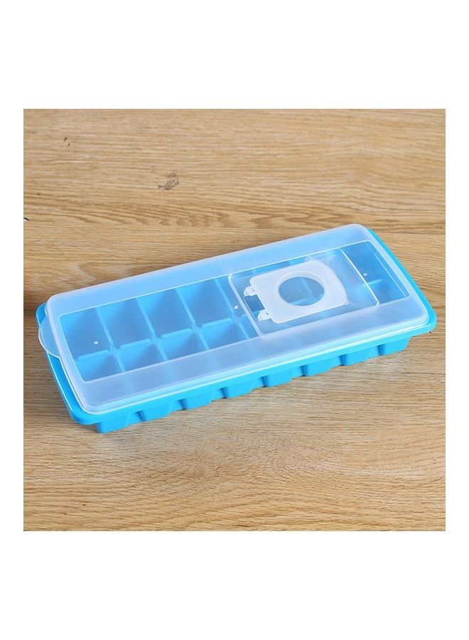NIBEMINENT Compartment Separated Frozen Plastic Ice Tray Blue - Image 1