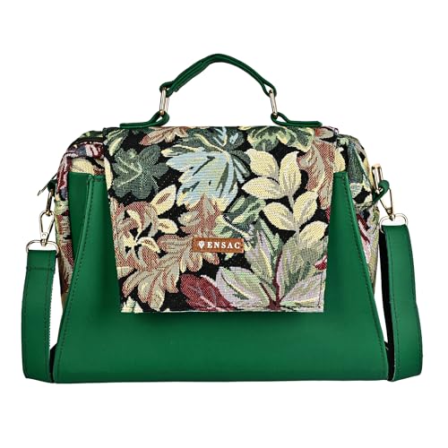 ENSAC Women's Premium Style Cotton Jacquard/Full Sling Shoulder Bag | Ladies Purse Handbag | Special & Luxury Gift - Image 1
