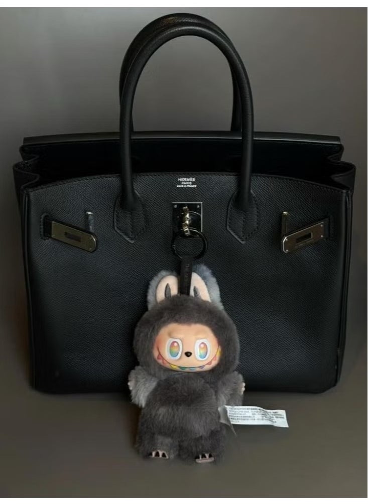 LABUBU Labubu Plush Keychain Series – Cute Soft Bunny Monsters (Secret Black) – Collectible Bag Charm & Gift for Kids & Adults  - Image 2