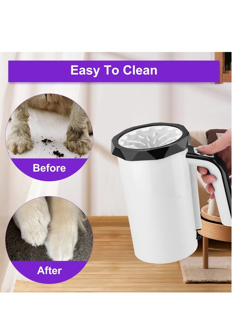 Excefore Automatic Dog Paw Cleaner, Washer Cup, 2 in 1 Portable Pet Cleaner with Soft Silicone Brush, Black  - Image 4