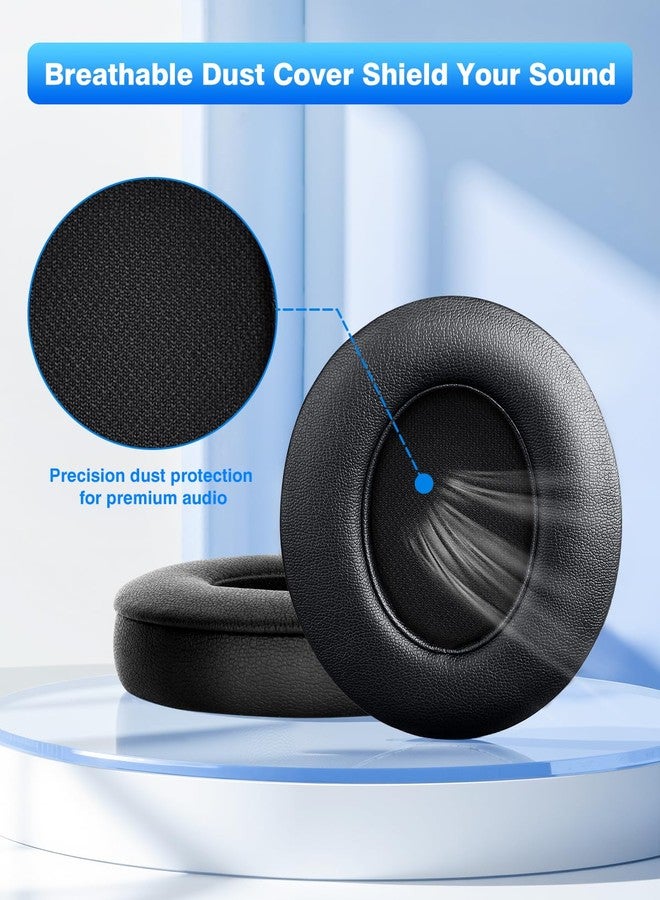 وسادات أذن بديلة من F FEYCH لسماعات Beats Studio 3 و 2 (B0500/ B0501) قطعتان من وسادات الأذن المريحة المصنوعة من إسفنج الذاكرة لعزل الضوضاء (أسود) - Image 5