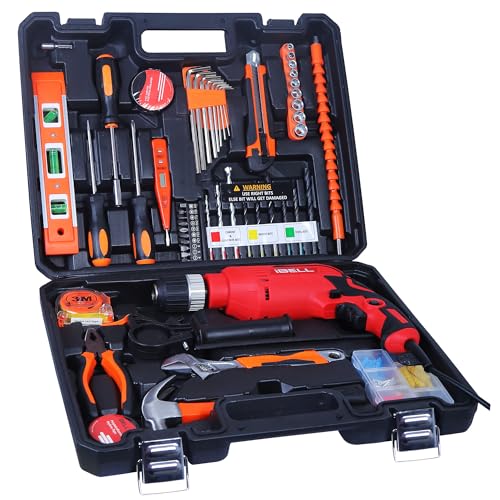 IBELL TOOLS IBELL Professional Tool Kit with Impact Drill TD13-100, 650W, Copper Armature, Chuck 13mm Keyless Auto, 115 Home Essential Tools/Accessories-6 months warranty - Image 3