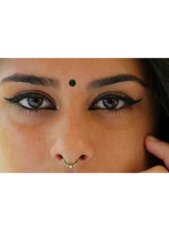 Sunaina Bridal Collection Green Bindi For Women (Size3) (Size 6Mm) - Image 4