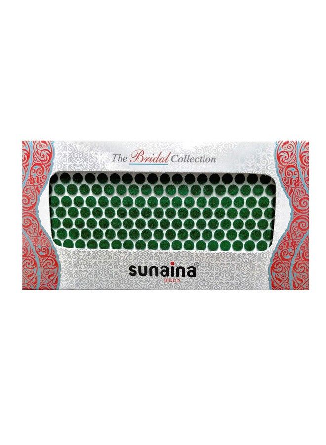 Sunaina Bridal Collection Green Bindi For Women (Size3) (Size 6Mm) - Image 1