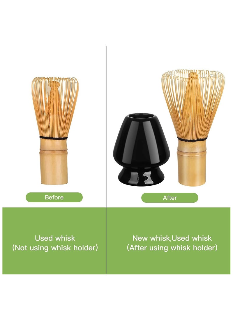 Generic 3-Piece Matcha Green Tea Whisk, Matcha Stirrer Bamboo Spoon with Hook Matcha Brush Placeer Set  - Image 4