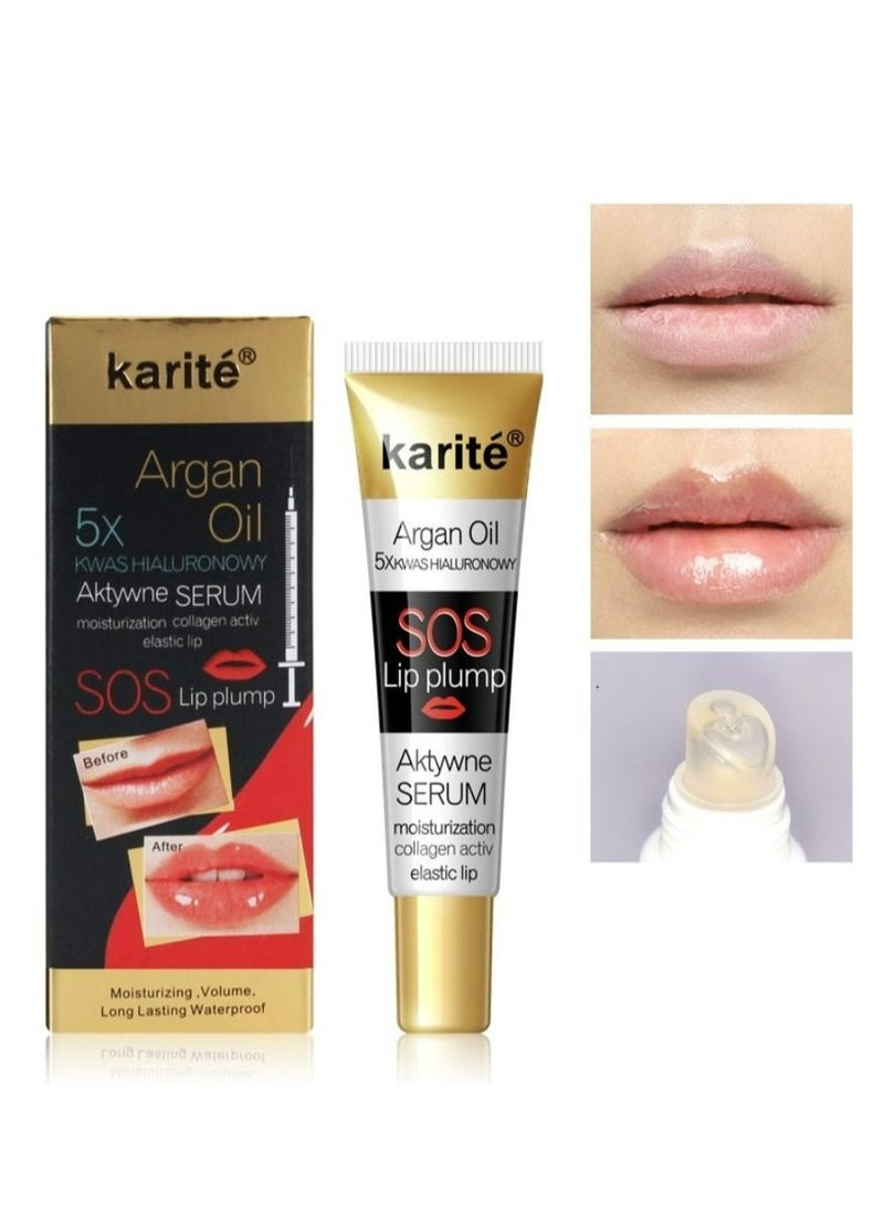KARITE Lip Plumper Lip Gloss Lip Maximizer Plumper Lip Extreme Volume Healthly Enhancer Hydrated Lips Moisturize Refine Dryness Wrinkles Enhances Plump Gloss - Image 2