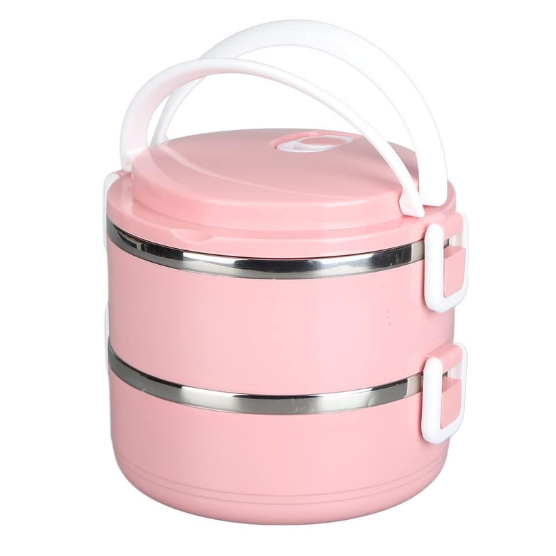 VATTU Thermal Insulated Food Box Thermal Lunch Box Stackable Ergonomic for OfficeDouble Layer 304 Thick Section - Image 1