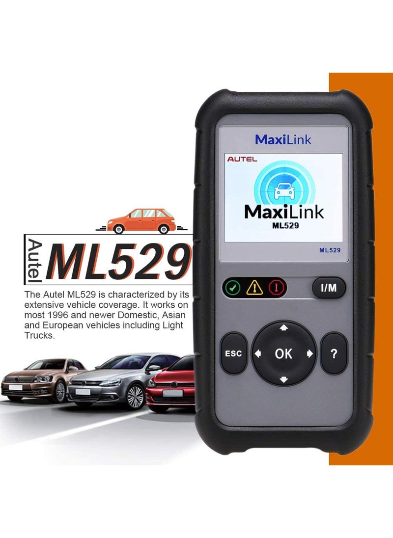 Autel Autel OBD2 Scanner ML529 Code Reader Full OBD2 Functions for Turning Off Engine Light O2 Sensor Test AutoVin DTC Lookup Free Online Update  - Image 5
