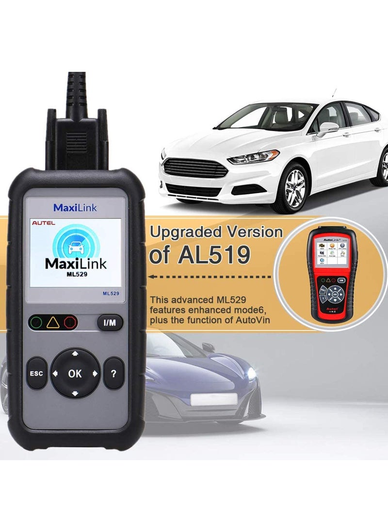 Autel Autel OBD2 Scanner ML529 Code Reader Full OBD2 Functions for Turning Off Engine Light O2 Sensor Test AutoVin DTC Lookup Free Online Update  - Image 3