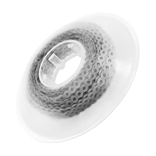 Annhua Orthodontic Elastic Chain Powerchain Annhua Dental Spool Elastic Rubber Band Power Chains for Braces - Long, Grey - 13# - 15ft/Roll - Image 1