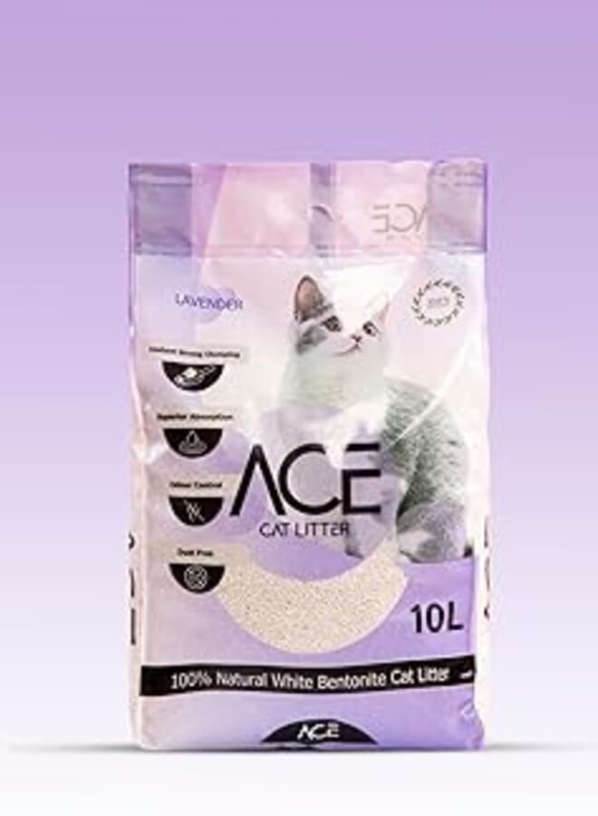 ACE رمال القطط من إيس برائحة اللافندر 10 لتر