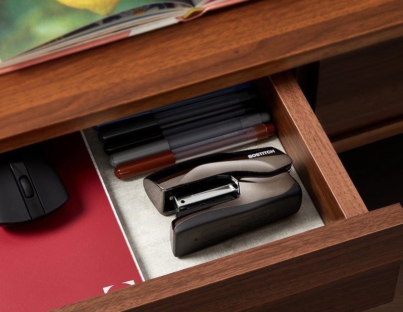 Bostitch Office Heavy Duty Stapler, 40 Sheet Capacity, No Jam, Half Strip, Fits into the Palm of Your Hand, For Classroom, Office or Desk, Black Chrome - Image 4