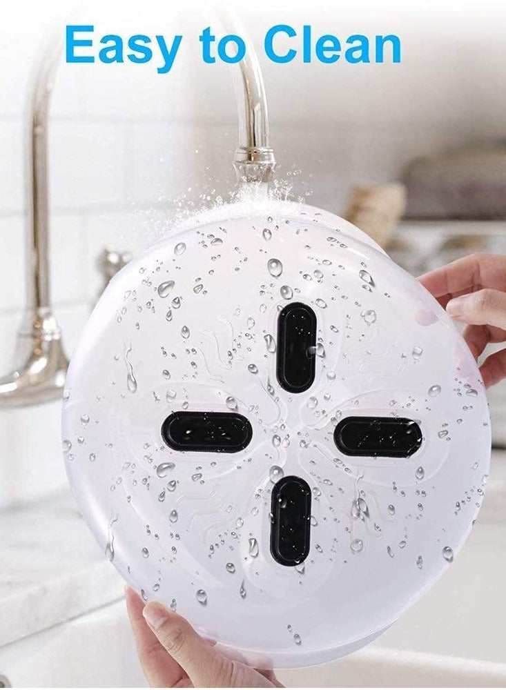 SYOSI Microwave Plate Cover with Weak Magnetic, New Microwave Lid Prevent Splatter Cover, 11.8 Inches, BPA Free Plate Serving Cover with Steam Vent (1 Pack) - Image 4