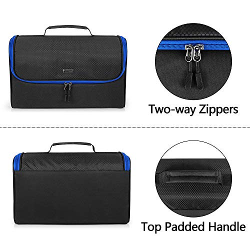 Trunab Game Disc Case Hold Up to 24 Discs, Portable Storage Bag Gaming Disk Organizers, Compatible with Xbox 360/Xbox One/Xbox Series X/S/PS4/PS4 Pro/PS3/PS5, Blue (Patent Design) - Image 4