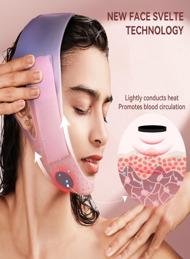 JUSRON V-Line Mask Chin Up Mask V Shaped Face Mask Chin strap, Soft Silicone Chin Strap V Line Lifting Mask for Women,Jaw Exerciser - Image 4