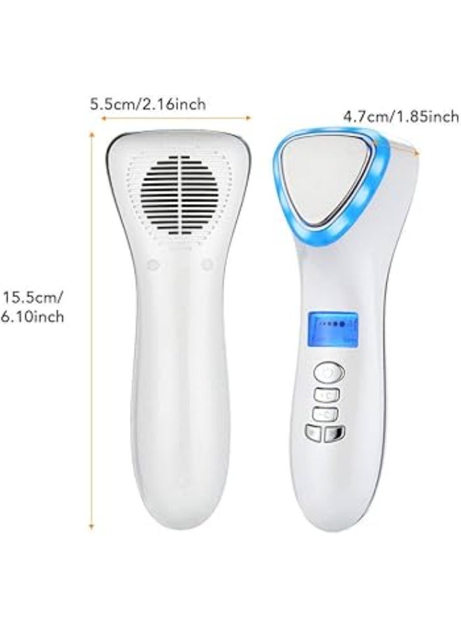 Hot & Cold Facial Massager D002 with LED Light Therapy – Deep Cleansing, Pore Tightening & Skin Rejuvenation Handheld Skin Care Device with Heating, Cooling & Vibration for Anti-Wrinkle, Acne Care & Glowing Skin - Image 5