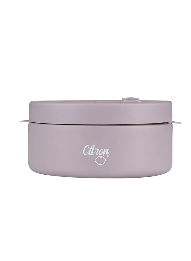 Citron Vacuum Insulated Food Jar For Kids And Adults, Bpa Free Food Thermos, Travel Hot Food Container - 400 Ml Purple  - Image 2