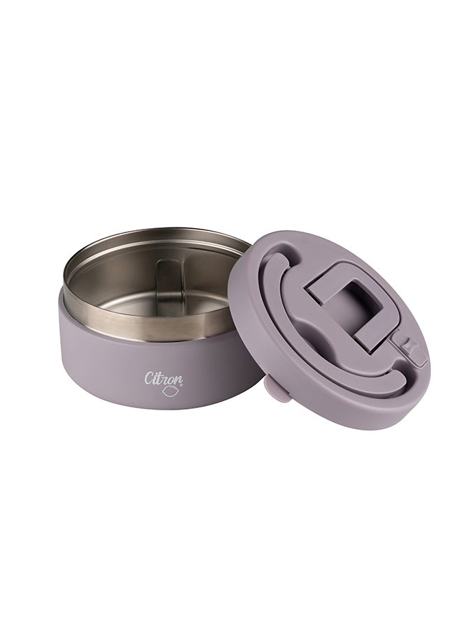 سترون حافظة طعام معزولة بالتفريغ للأطفال والكبار - 400 مل بنفسجي - Image 1