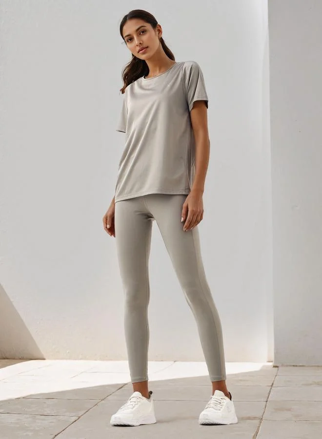 ADOT by Splash Regular Fit Crew Neck T-shirt with Short Sleeves