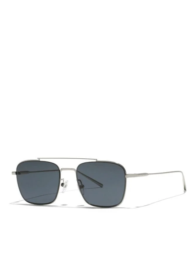 30Sundays VALIANT Men Gray Sunglasses - Frame Material: Metal - Lens Color: Gray- Frame Color: Silver - Full Rim