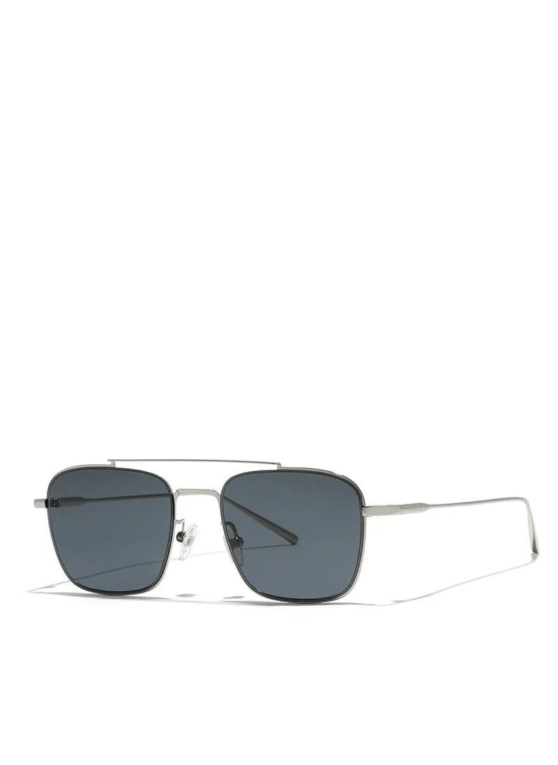 30 سندايز VALIANT Men Gray Sunglasses - Frame Material: Metal - Lens Color: Gray- Frame Color: Silver - Full Rim
