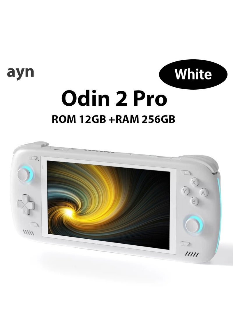 ayn - Odin 2 Android Handheld Gaming Console, High-Performance Retro Game Handheld with Snapdragon 8 Gen 2 Octa-core CPU, Adreno 740 GPU, 6-inch 1080P Screen, Android 13 System (12+256GB, White) - Image 1